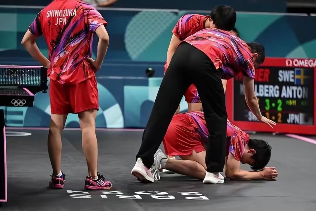 法国队险胜奥地利队,张本智和带队取胜 法国队险胜奥地利队,张本智和带队取胜